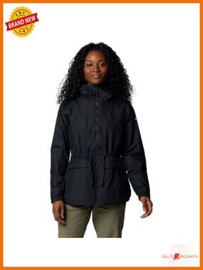 Waterproof Fleece Lined Rain Jacket Seam Sealed Adjustable Waist Raincoat